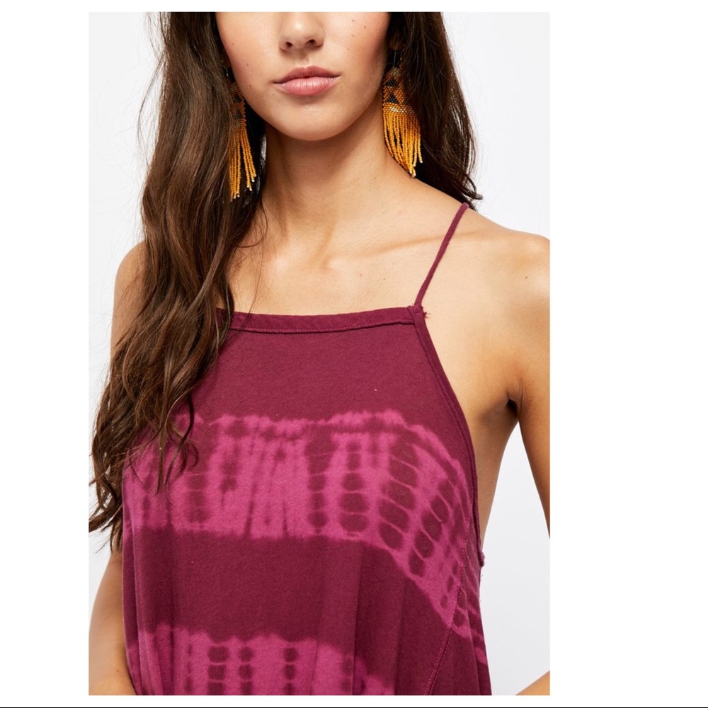 FREE PEOPLE BOHO FLOWY TUNIC MINI TANK DRESS A3C - Picture 10 of 15